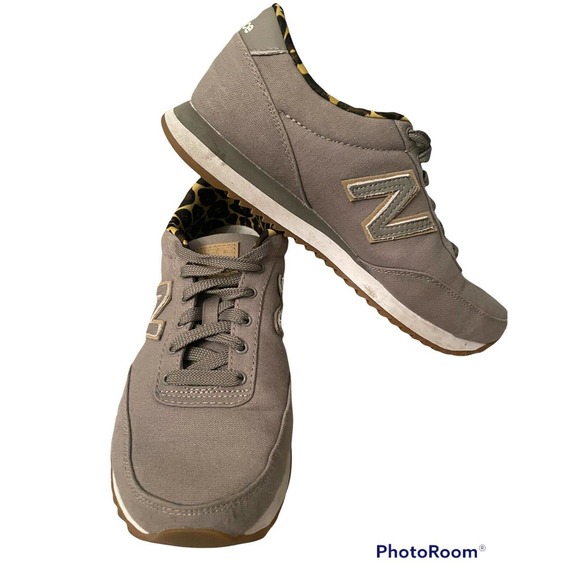New Balance Grey /Tan / Cheetah Print Walking Shoes Women's Size 8 WZ501TLC - Picture 3 of 6